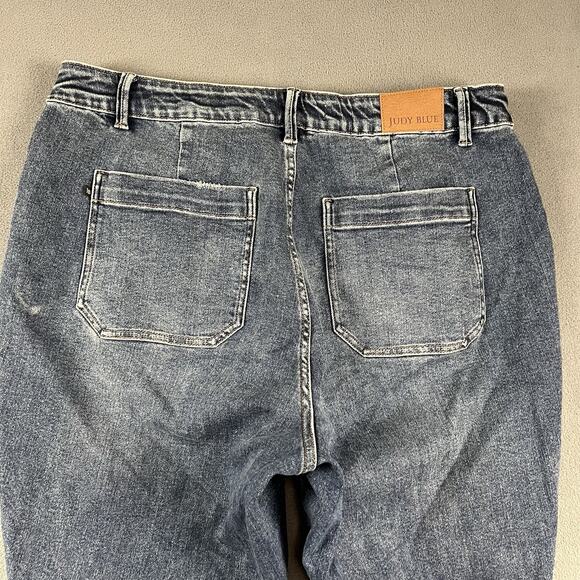 Judy Blue Pants Mens 18W Blue Gobble 2.0 High Waist Elastic Denim Joggers - Picture 6 of 12